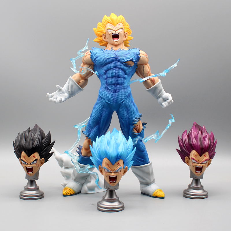 Figurine Dragon ball – Majin Vegeta + 3 TETES