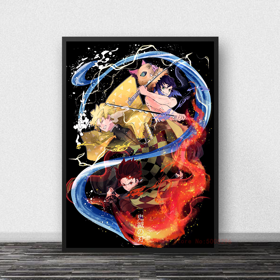 Toile Demon Slayer – Triple Attaque !